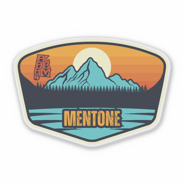 Mentone, Alabama Aufkleber (Vorderseite)