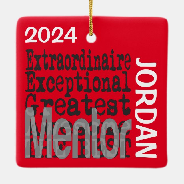 Mentor Extraordinaire CUSTOM Keramikornament (Rückseite)