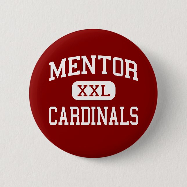 Mentor - Kardinäle - Highschool - Mentor Ohio Button (Vorderseite)
