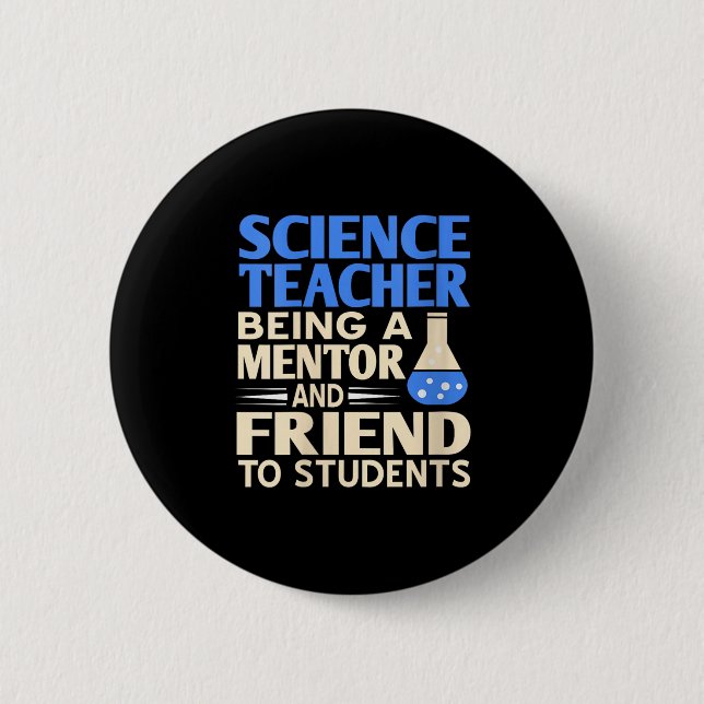 Mentor und Freund von Wissenschaftslehrerinnen Button (Vorderseite)