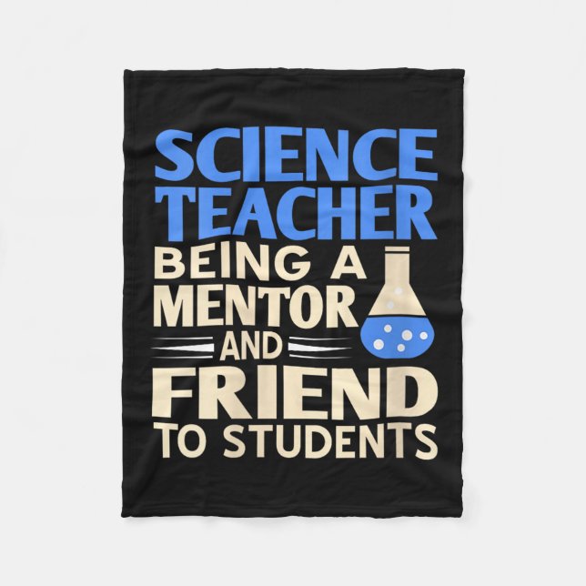 Mentor und Freund von Wissenschaftslehrerinnen Fleecedecke (Vorderseite)