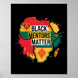 Mentors der schwarzen Geschichte Afrika Amerika Poster