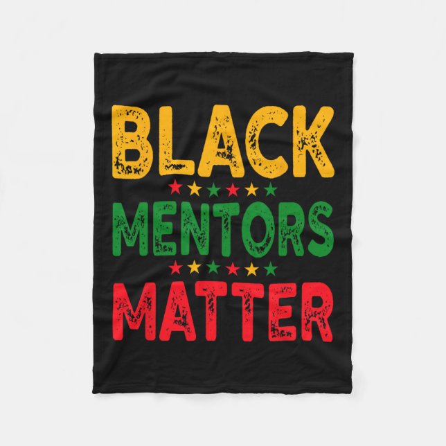 Mentors der schwarzen Geschichte Problem Afrikanis Fleecedecke (Vorderseite)