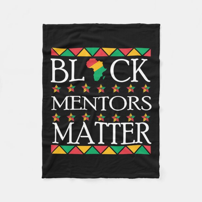 Mentors der schwarzen Geschichte Problem Afrikanis Fleecedecke (Vorderseite)