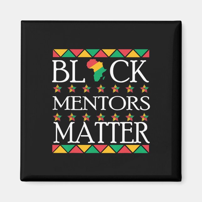 Mentors der schwarzen Geschichte Problem Afrikanis Magnet (Vorne)