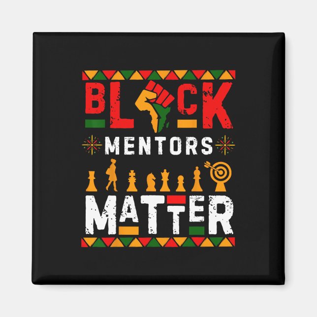 Mentors der schwarzen Geschichte Problem Afrikanis Magnet (Vorne)