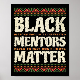 Mentors der schwarzen Geschichte Problem Afrikanis Poster