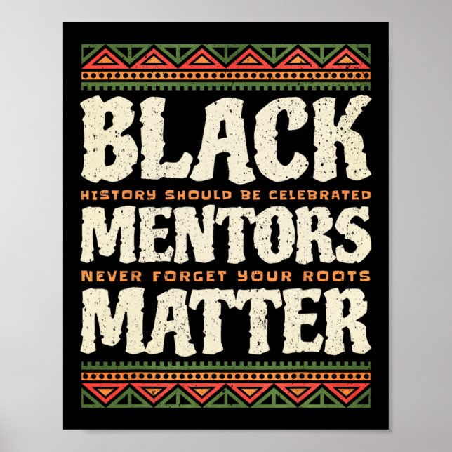 Mentors der schwarzen Geschichte Problem Afrikanis Poster (Vorne)