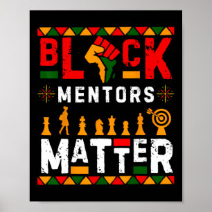 Mentors der schwarzen Geschichte Problem Afrikanis Poster