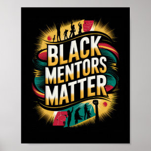 Mentors der schwarzen Geschichte Problem Afrikanis Poster