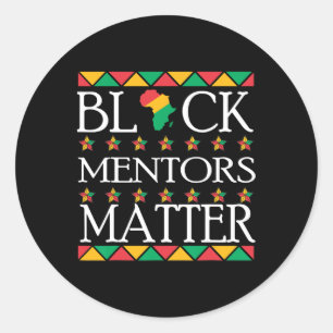 Mentors der schwarzen Geschichte Problem Afrikanis Runder Aufkleber