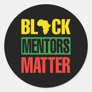 Mentors der schwarzen Geschichte Problem Afrikanis Runder Aufkleber