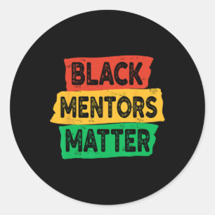 Mentors der schwarzen Geschichte Problem Afrikanis Runder Aufkleber