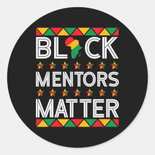 Mentors der schwarzen Geschichte Problem Afrikanis Runder Aufkleber