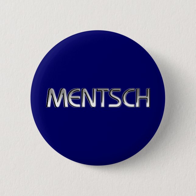 Mentsch Button (Vorderseite)