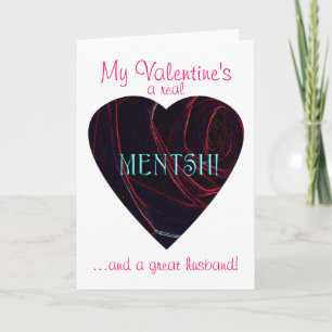 MENTSH-Valentine/Husband Feiertagskarte