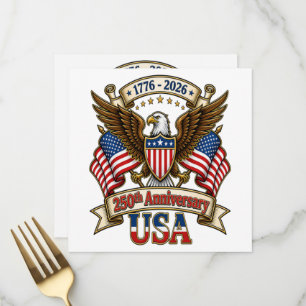 Menu 250e anniversaire des États-Unis