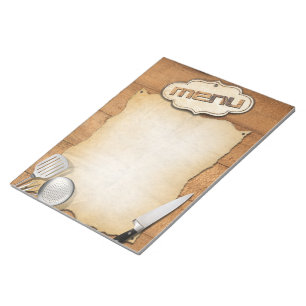 Menù-Abbildung Notizblock