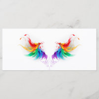 Ailes fluffy arc-en-ciel