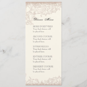Menu Aimez et aimez le mariage floral d'hortensia bleu