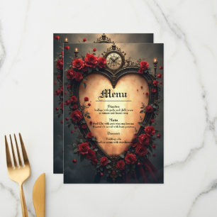 Menu Amour Intemporel – Collection de Mariage Victorien