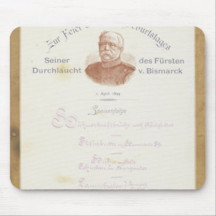 Menü an Prinzen von Bismarcks Mousepad