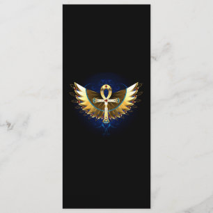 Menu Ankh or avec ailes
