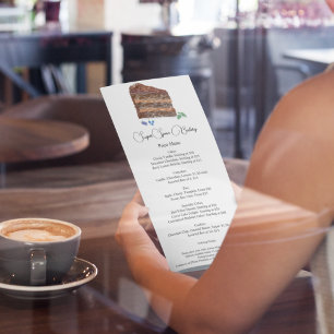 Menu Aquarelle Chocolate Boulangerie, Café Prix