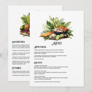 Menu Aquarelle République Dominicaine Destination Maria