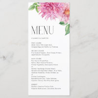 Aquarelle rose Dahlia Fleurs Mariages floraux