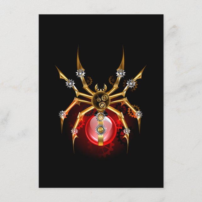 Menu Araignée en vapeur noire (Devant)