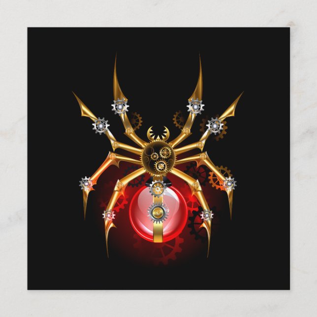 Menu Araignée en vapeur noire (Devant)