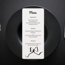 Menu arc noir et blanc