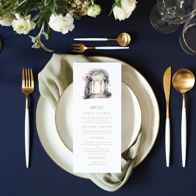 Menu Arche florale mariage (Créateur téléchargé)