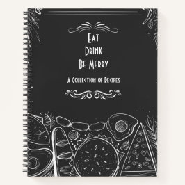 Menü auf der Karte Rezept Journal Notizbuch