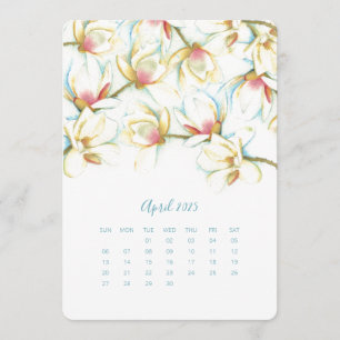 Menu Avril Stand Alone Calendrier Magnolia