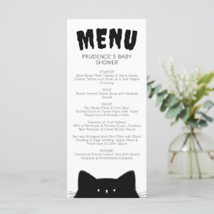 Menu Baby shower d'Halloween de Little Boo