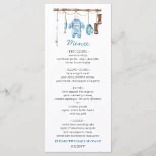 Menu Baby Shower Petit Pêcheur Bleu
