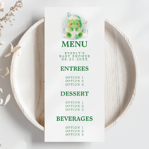 Menu Baby-Shower Thème Œuf de Dinosaure
