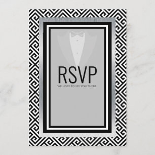 Menu Bachelor noir et argent sur mesure