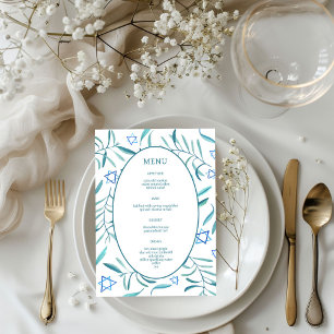 Menu Bar Bat Mitzvah Mariage Juif Botaniques Sur Mesure