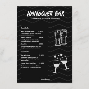 Menu Bar minimaliste noir