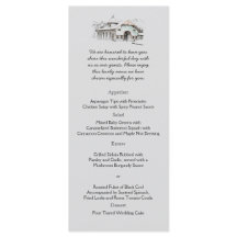 Menü "Barn Sketch Country Wedding"