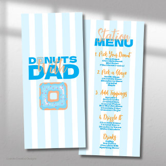 Menu Beignets Bleus Avec Papa Pour La Fête Des Pères