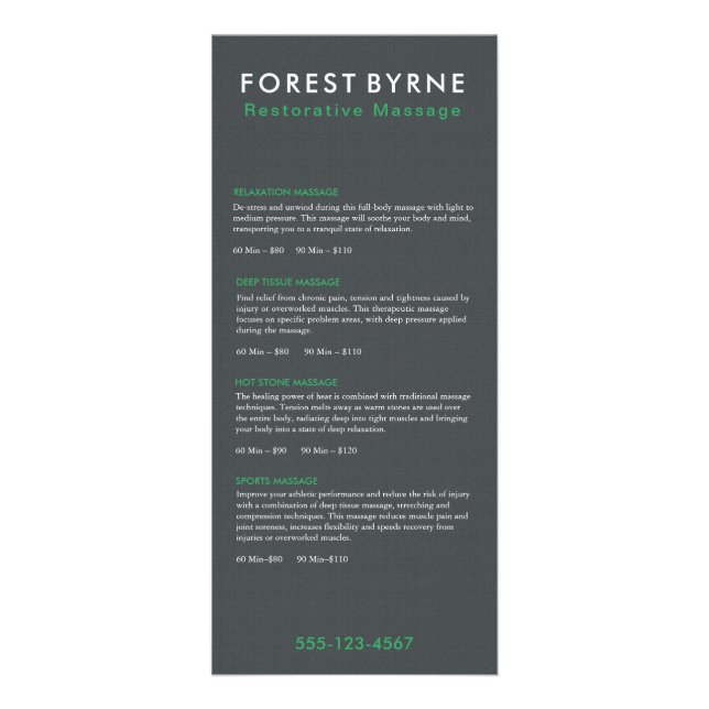 Menü "Berufliche Preise" (Vorne)