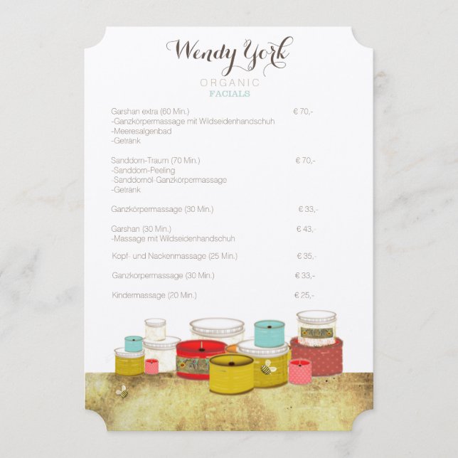 Menu bien-être (Devant)