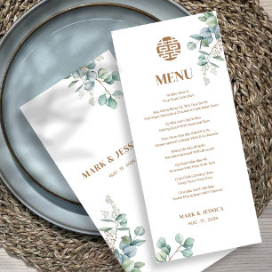 Menu Bilingue Vietnamienne Eucalyptus Song Hy