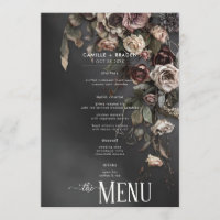 Black Moody Gothic Flowers & Mist Mariage