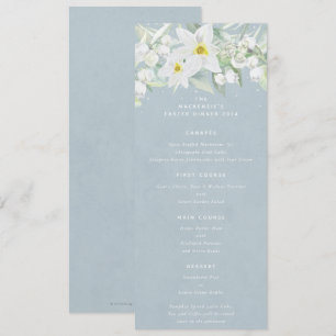 Menu Bleu Blanc Flore Printemps Appartement 4 Parcours