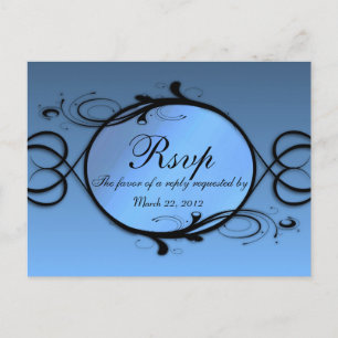 Menu bleu Imaginaire RSVP